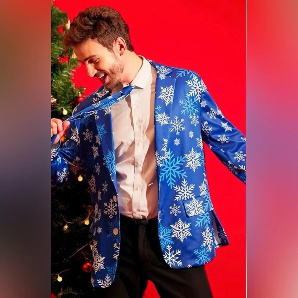 Holiday Suitmeister Snowflake Blazer